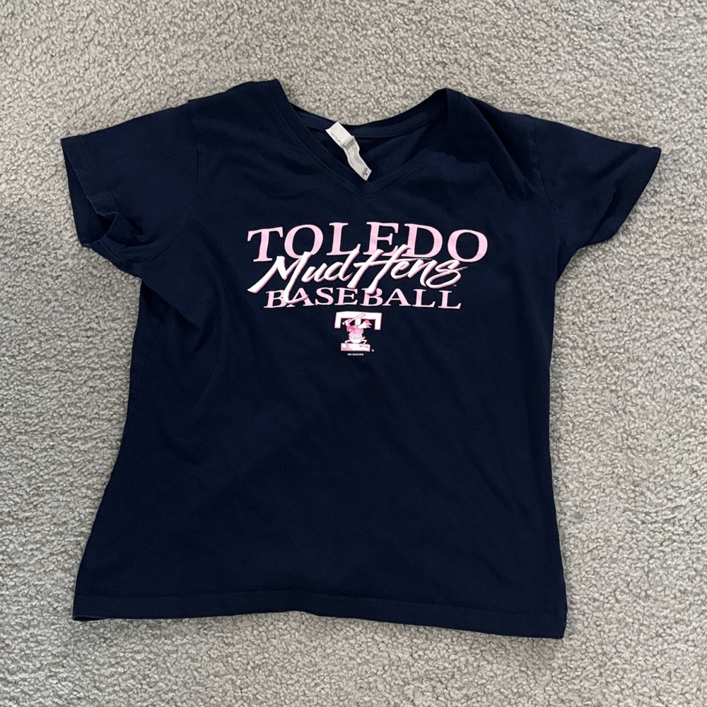 Toledo Mud Hens woman’s Navy Blue T-Shirt